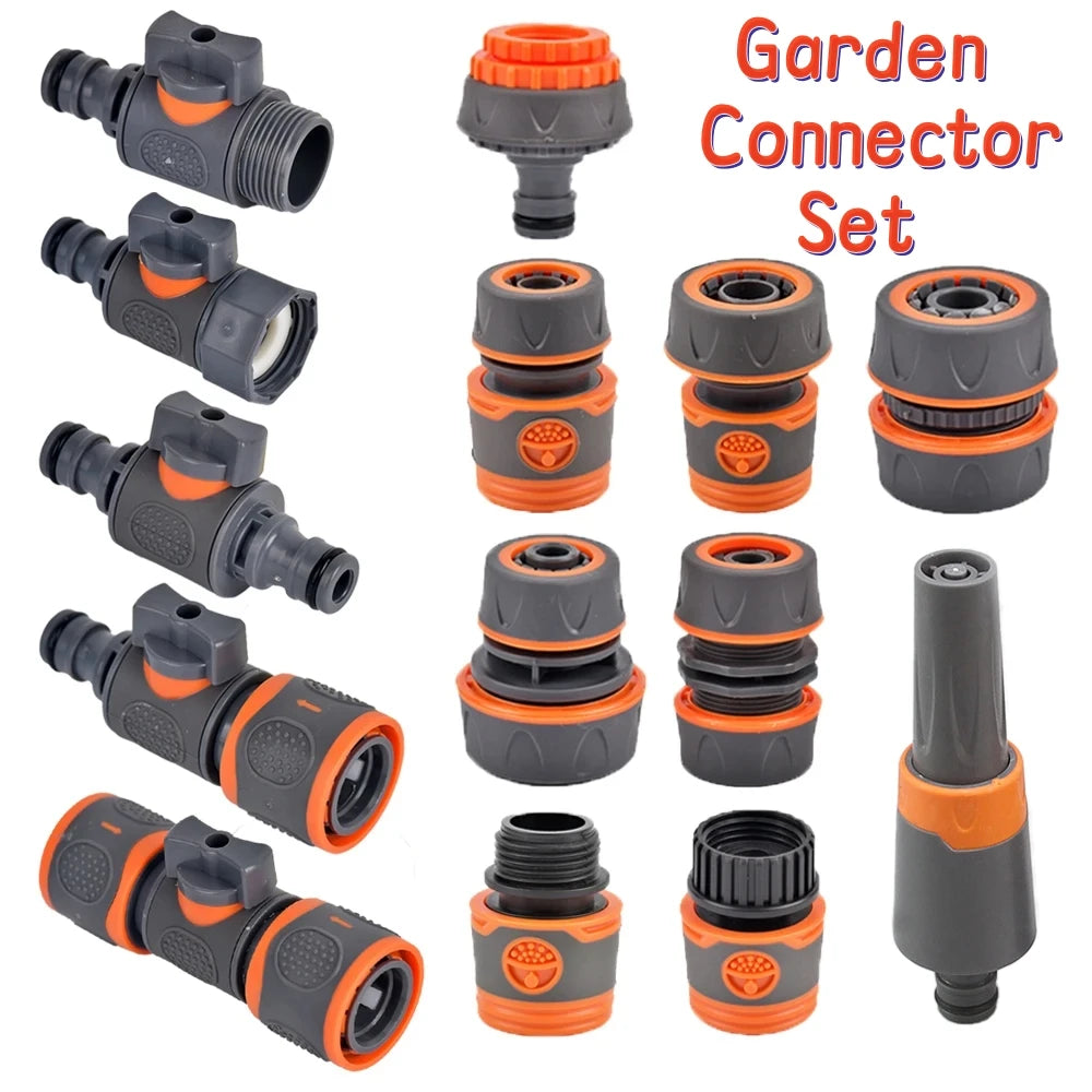 1-Pcs 1/2" 3/4" 1" Garden Hose Quick Connect Adapters -EU BPS Threaded Fittings for Faucets, Spray Guns & Watering Systems