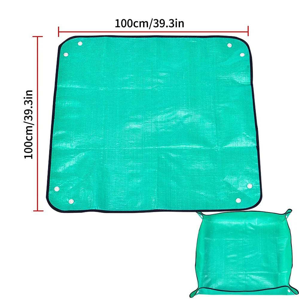 Gardening Mat  Square Plant Pad Waterproof for Transplanting Flower Pots Potting Mat Foldable Garden Repotting Anti-dirty Tarp
