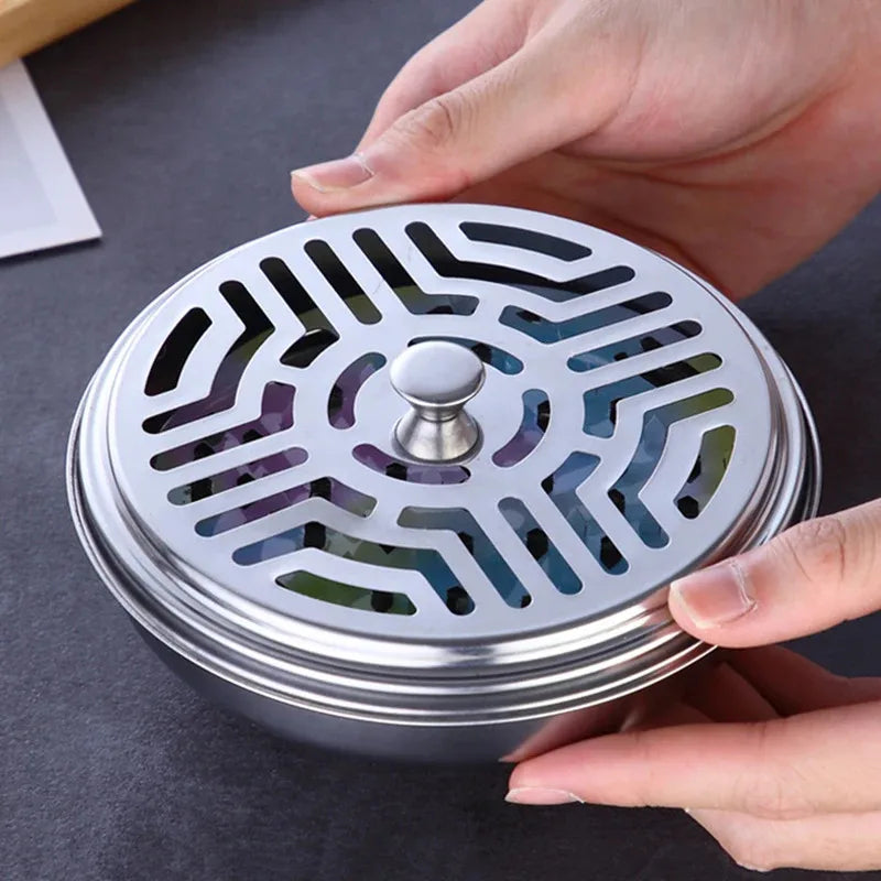 New Mosquito Coil Holder Mosquito Coil Box With Cover Mosquito Coil Tray Nail Tooth Mosquito Coil Holder Household Ash Tray