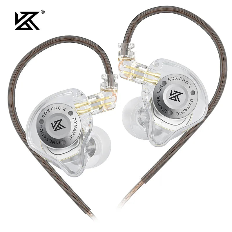 KZ EDX PRO X Dynamic Drive Earphone HIFI Bass Earbud Sport Music Cancelling Headsets 2PIN Cable KZ ZSTX ZSN PRO X EDC EDA ZVX