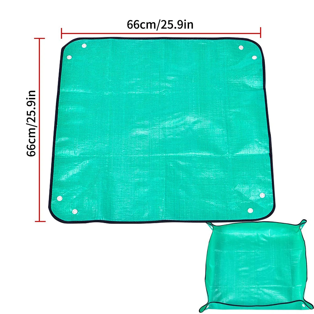 Gardening Mat  Square Plant Pad Waterproof for Transplanting Flower Pots Potting Mat Foldable Garden Repotting Anti-dirty Tarp