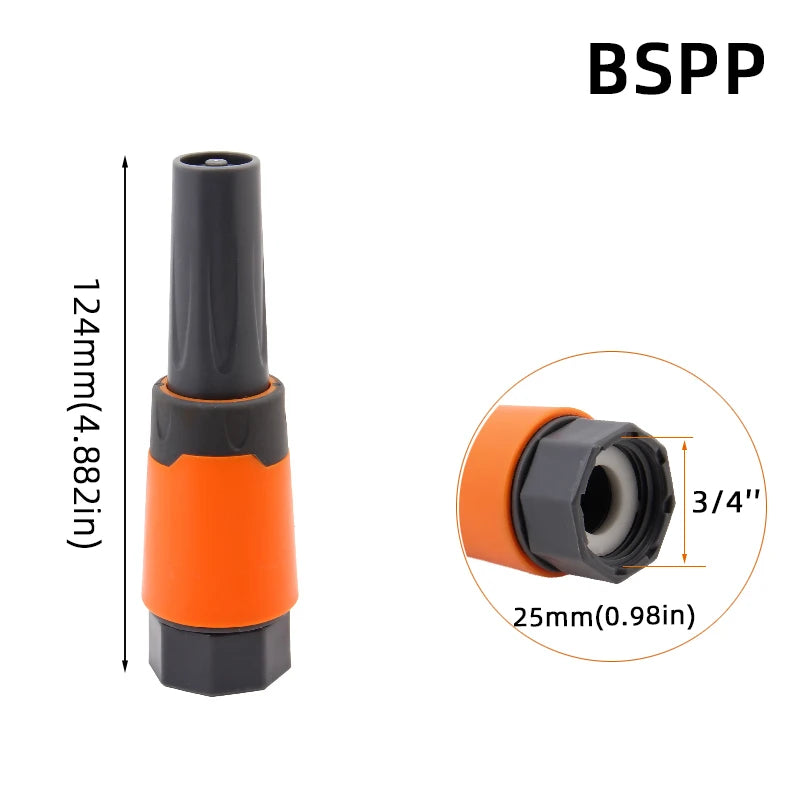 1-Pcs 1/2" 3/4" 1" Garden Hose Quick Connect Adapters -EU BPS Threaded Fittings for Faucets, Spray Guns & Watering Systems