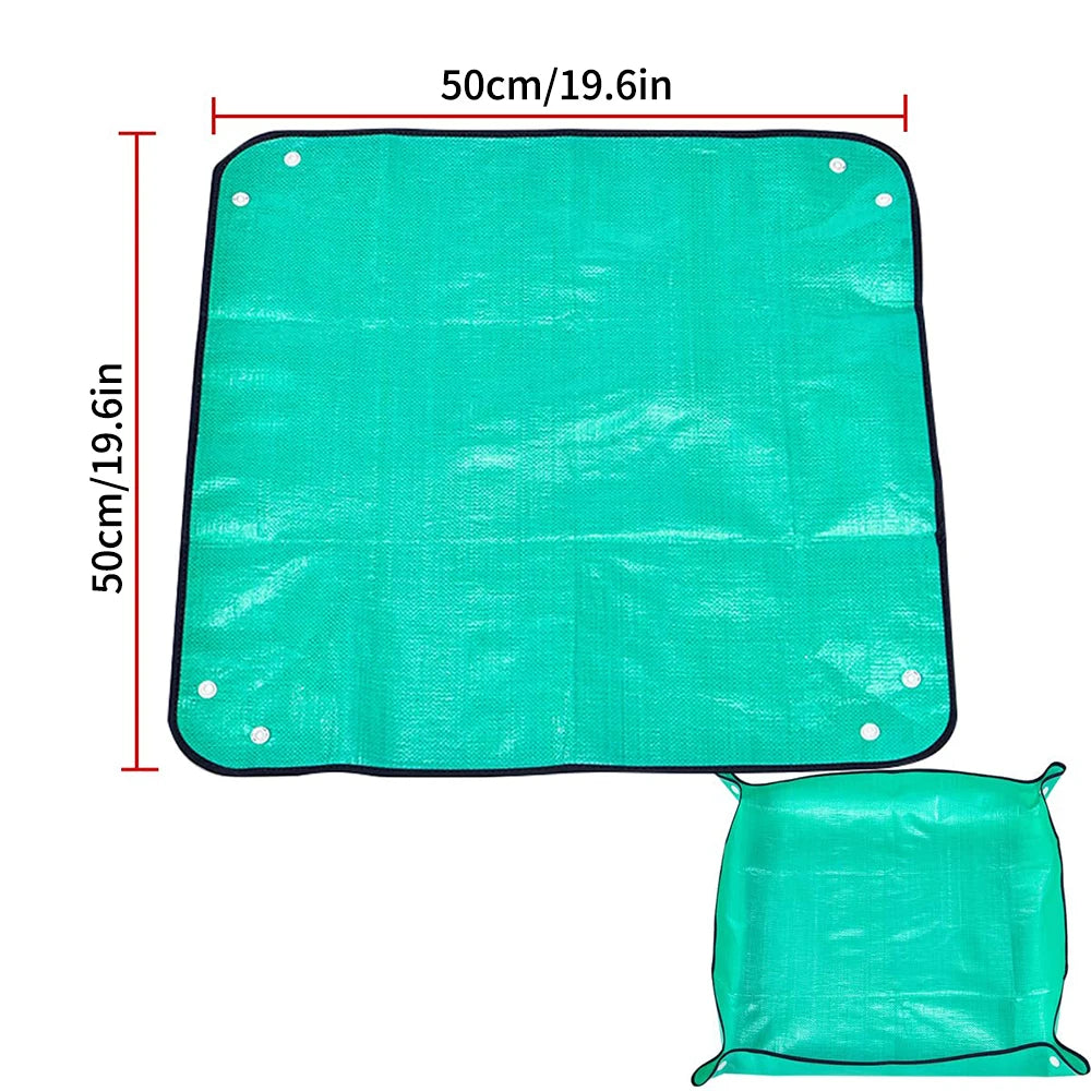 Gardening Mat  Square Plant Pad Waterproof for Transplanting Flower Pots Potting Mat Foldable Garden Repotting Anti-dirty Tarp