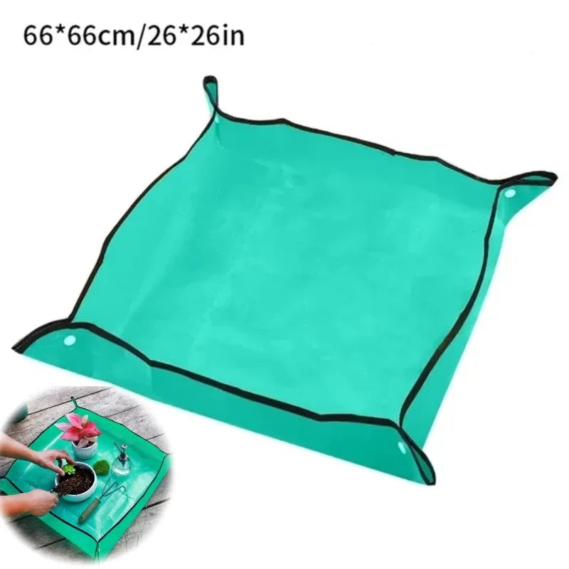 Gardening Mat  Square Plant Pad Waterproof for Transplanting Flower Pots Potting Mat Foldable Garden Repotting Anti-dirty Tarp