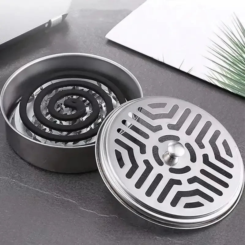 New Mosquito Coil Holder Mosquito Coil Box With Cover Mosquito Coil Tray Nail Tooth Mosquito Coil Holder Household Ash Tray